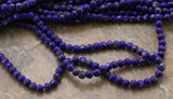 6mm Magnetic Marble Round Purple MM05