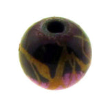 6mm Magnetic Marble Round Brown MM07