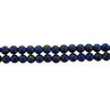 6mm Magnetic Marble Round Blue MM09