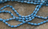 5X8mm Magnetic Marble Rice/Oval Turquoise MM10