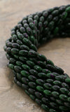 5X8mm Magnetic Marble Rice Dk Green MM13