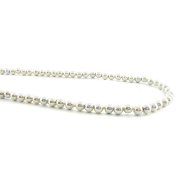 4mm Magnetic Pearl White Round MP02