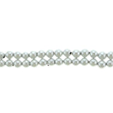 6mm Magnetic Pearl Silver White Round MP16