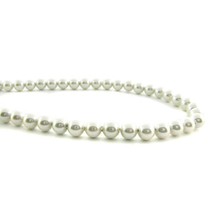 6mm Magnetic Pearl Off White Round MP18