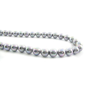 6mm Magnetic Pearl Med Silver Gray Round MP20