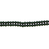 6mm Magnetic Pearl Dk Green Round MP24
