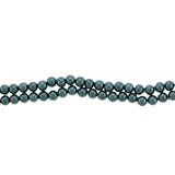 6mm Magnetic Pearl Slate Aqua Round MP25