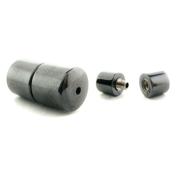 Non-Magnetic Set Of 10 Hematite 7mm Barrel Screw Clasp NMC01