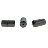 Non-Magnetic Set Of 10 Hematite 7mm Barrel Screw Clasp NMC01