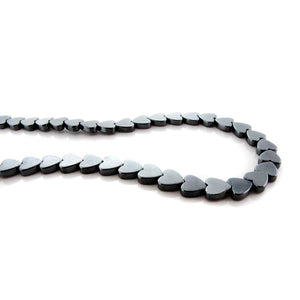 6mm Non-Magnetic Hematite Hearts NMH16