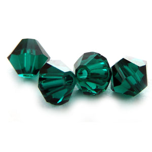 4mm Swarovski Crystals Emerald S4C01