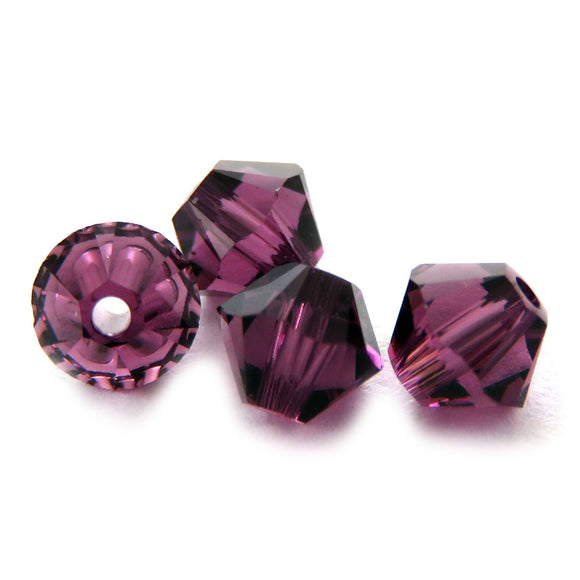 4mm Swarovski Crystals Amethyst S4C26