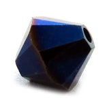 6mm Swarovski Crystals Metallic Blue 2X S6C29