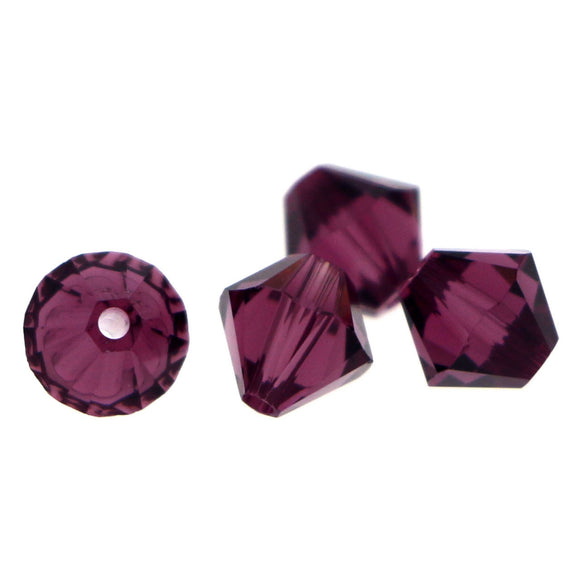 6mm Swarovski Crystals Amethyst S6C36