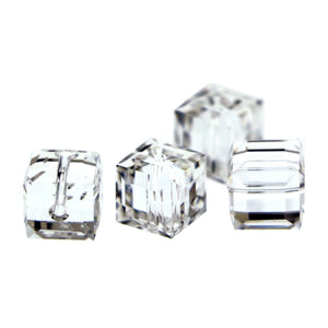 8mm Swarovski Crystal Cubes Clear S8CB01