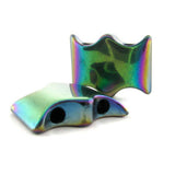 Magnetic Spacer Rainbow 2-Hole10x18mm Double Butterfly 50Pc SPMG10