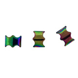 Magnetic Spacer Rainbow 2-Hole10x18mm Double Butterfly 50Pc SPMG10