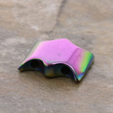 Magnetic Spacer Rainbow 2-Hole10x18mm Double Butterfly 50Pc SPMG10