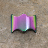 Magnetic Spacer Rainbow 2-Hole10x18mm Double Butterfly 50Pc SPMG10