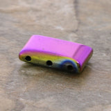 Rainbow 5X17X10mm Magnetic Spacer 3-Hole Thin Pillow 50Pc SPMG12