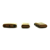 5X17X10mm Bronze Magnetic Spacer 3-Hole Thin Pillow 50Pc SPMG36