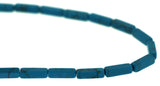 Gemstone Rectangle Turquoise Beads 4x13mm Grb01