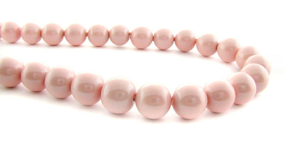 8mm Magnetic Enamel Pink Round MEN02